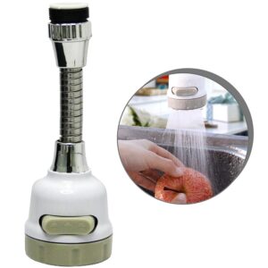 Bico para Torneira com Chuveirinho e Arejador Flexível com Controle de Saída de Água